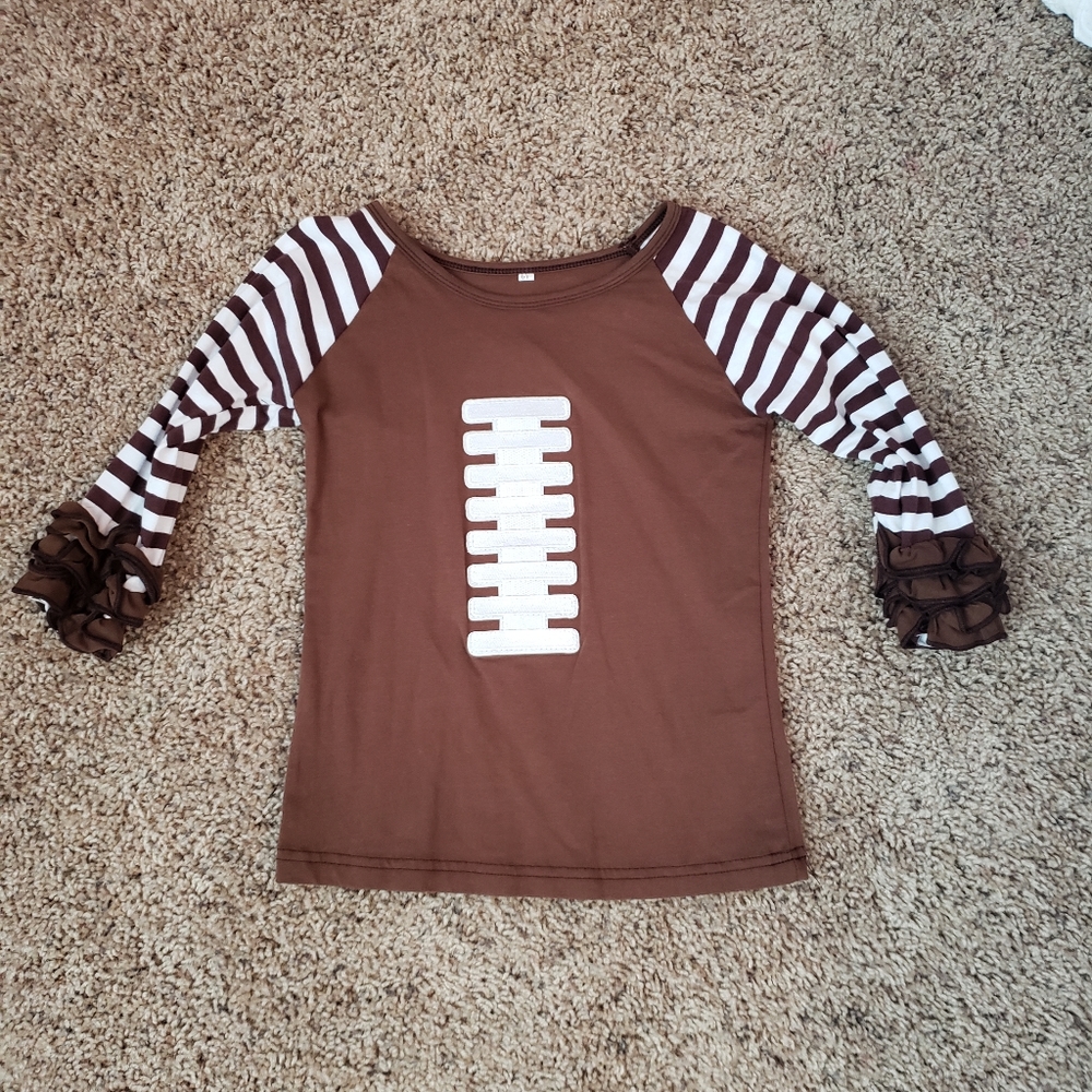 Boutique Football ruffle shirt